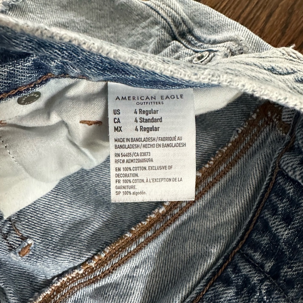 High Rise Distressed Mom Jeans - Picture 2 of 4